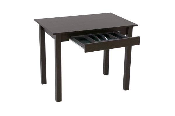 Стол обеденный с ящиком венге