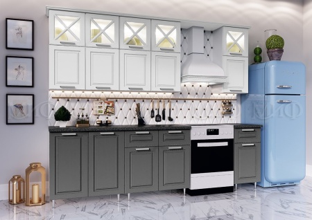 Кухонный Гарнитур Кармен New  №4 МДФ 2000 мм (Высота верхних ящиков 900 мм)