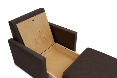 Кресло выкатное Виктория-5 коричневое