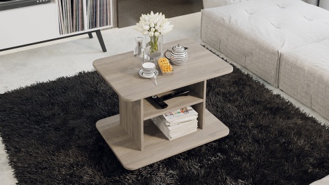 Стол Журнальный Тип 1 Дуб Сонома Трюфель /Ш-500× Д-700 × В-500 мм