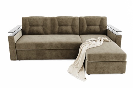 Диван Угловой Маргарита с Ножками-Кубышками Ш-2260 х Г-1550 х В-1000 мм/Спальное место Ш-1250 х Г-2000 мм