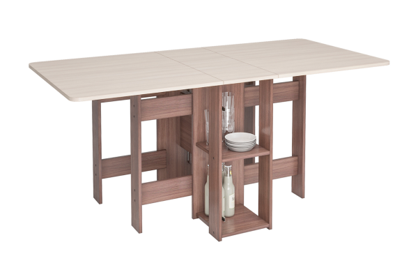 Стол-книжка 2 с баром ясень шимо темный / ясень шимо светлый